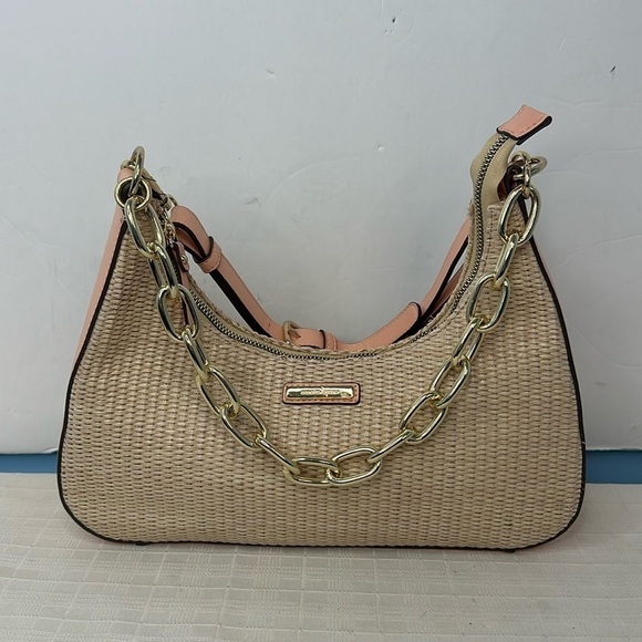 Nanette Lepore Natasha Crescent woven Shoulder Bag - Picture 1 of 10
